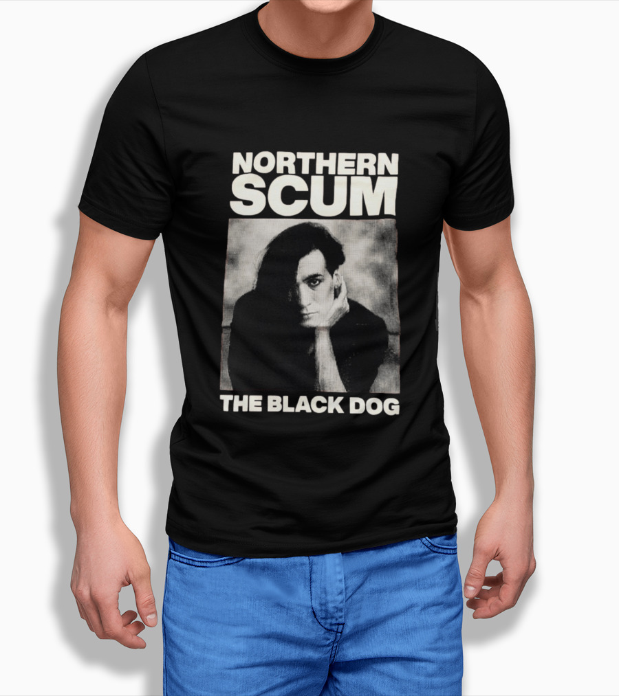 Northern Scum The Black Dog Monochrome T-Shirt
