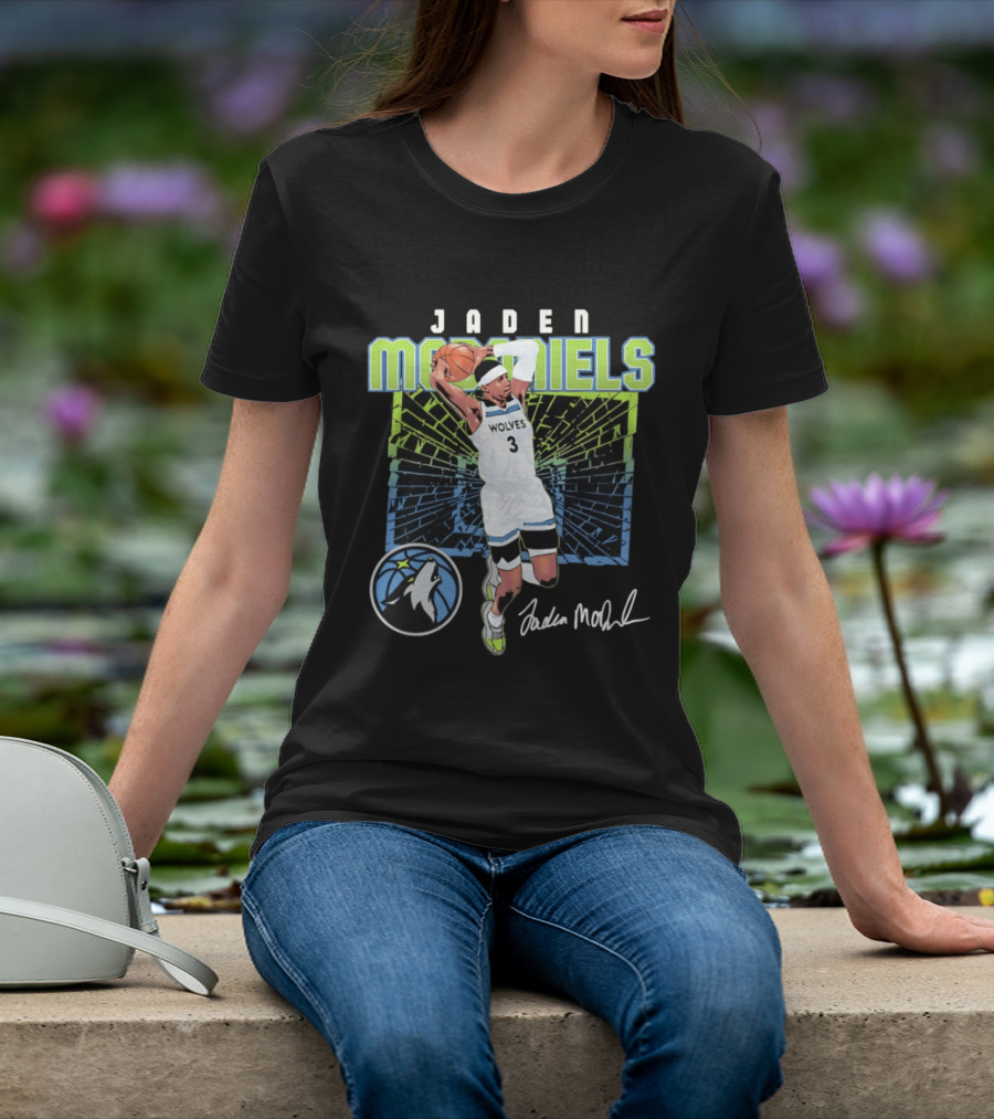 Jaden McDaniels Wolves Basketball Number 3 Minnesota Timberwolves T-Shirt