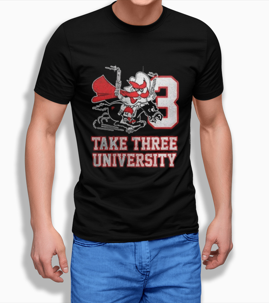 Texas Tech Red Raiders Take Three University Wreck 'Em 3 T-Shirt
