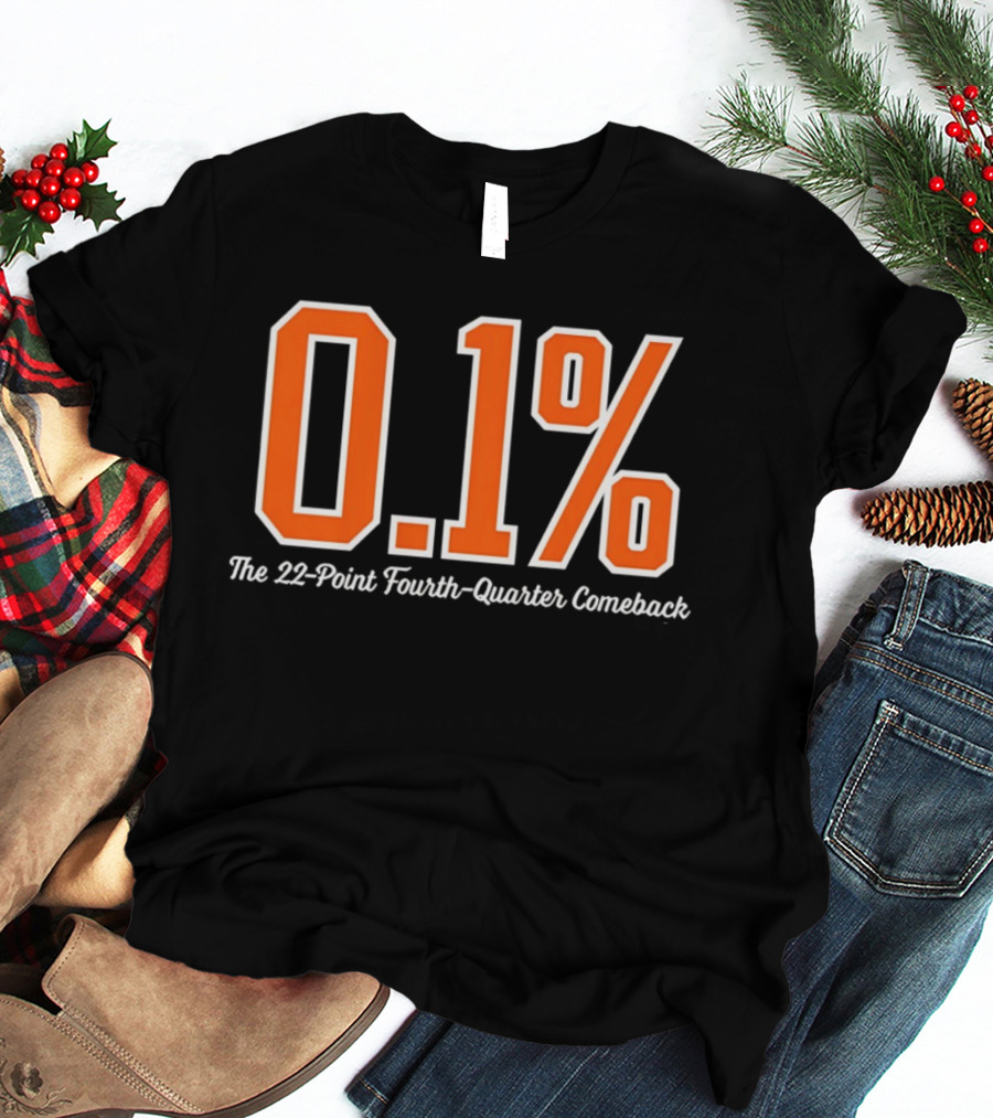 New York Knicks 0.1 Percent The 22 Point Fourth Quarter Comeback T-Shirt