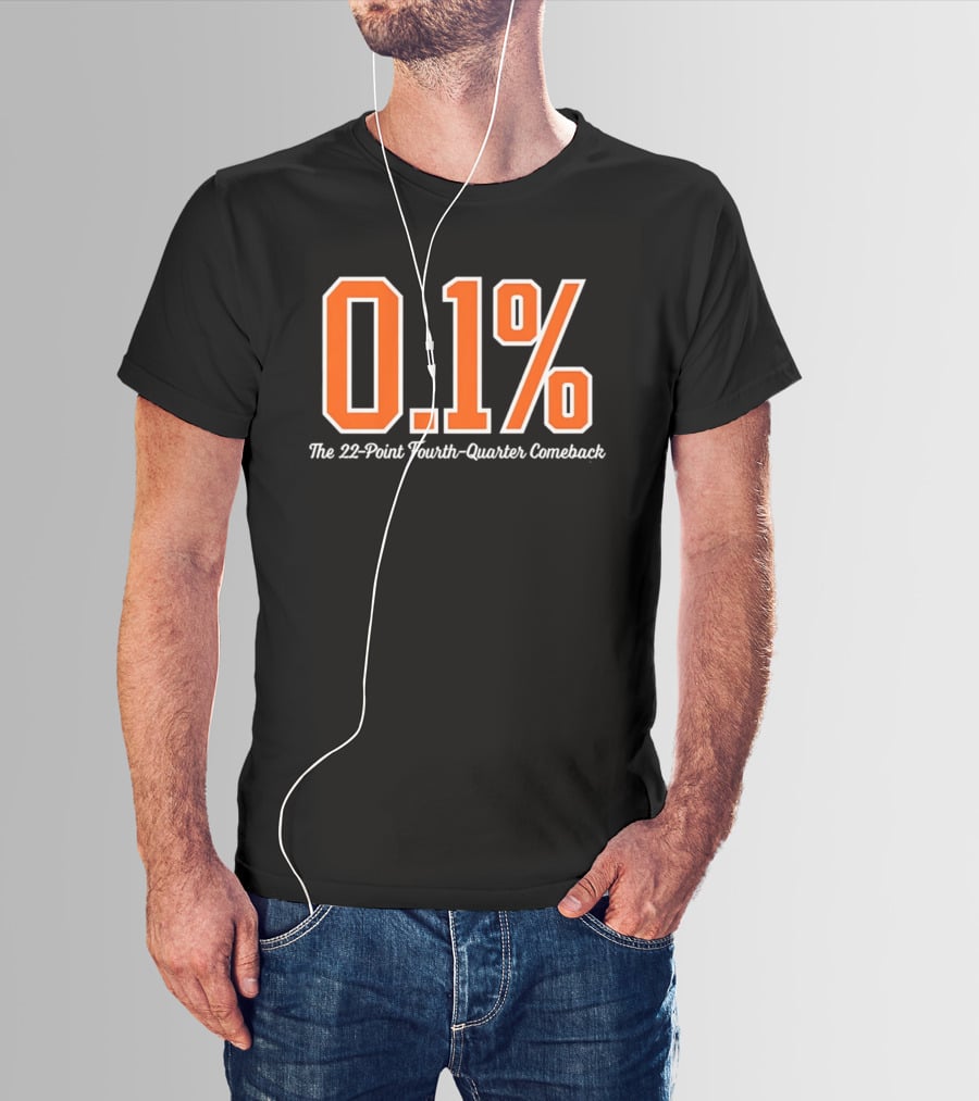 New York Knicks 0.1 Percent The 22 Point Fourth Quarter Comeback T-Shirt