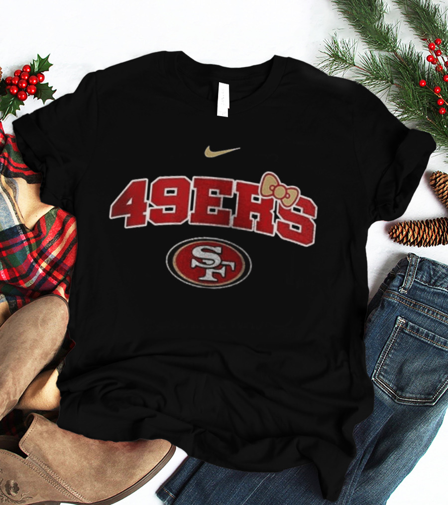 San Francisco 49ers Hello Kitty Nurse Loves Her Nike Sports Fan T-Shirt