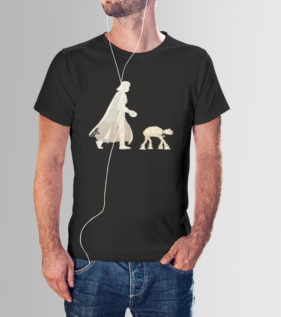 Star Wars Darth Vader Walking AT AT Walker T-Shirt
