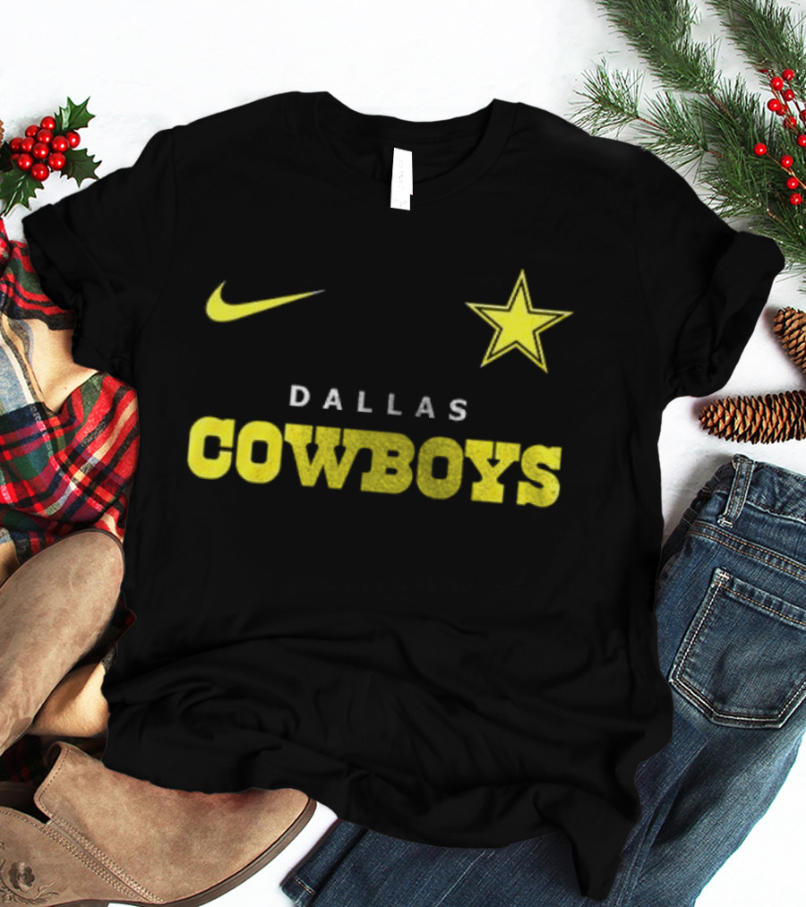 Dallas Cowboys Nike Batman Star Yellow T-Shirt