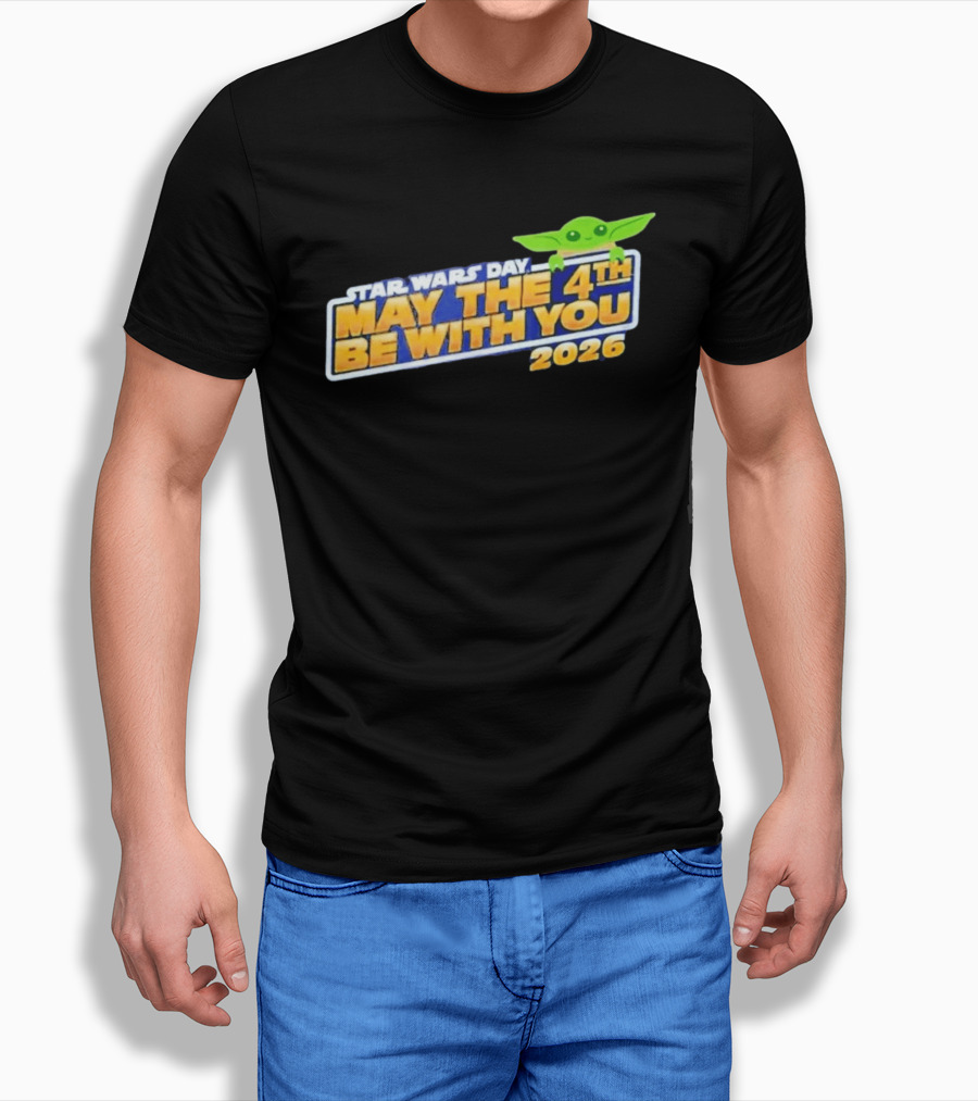 Star Wars Day May The 4th Be With You 2026 Funny With Green T-Shirt