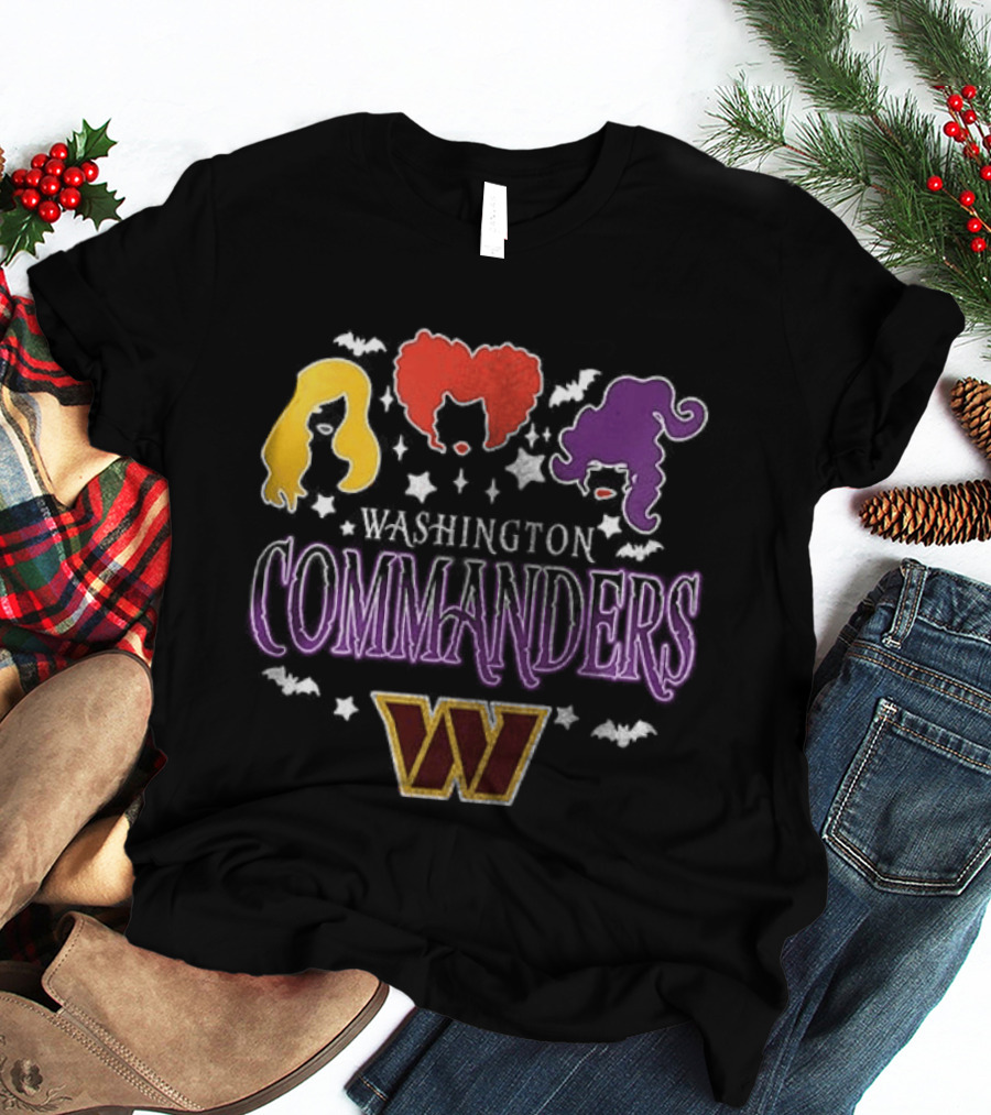 Washington Commanders You Can't Sit With Us Hocus Pocus Hair T-Shirt