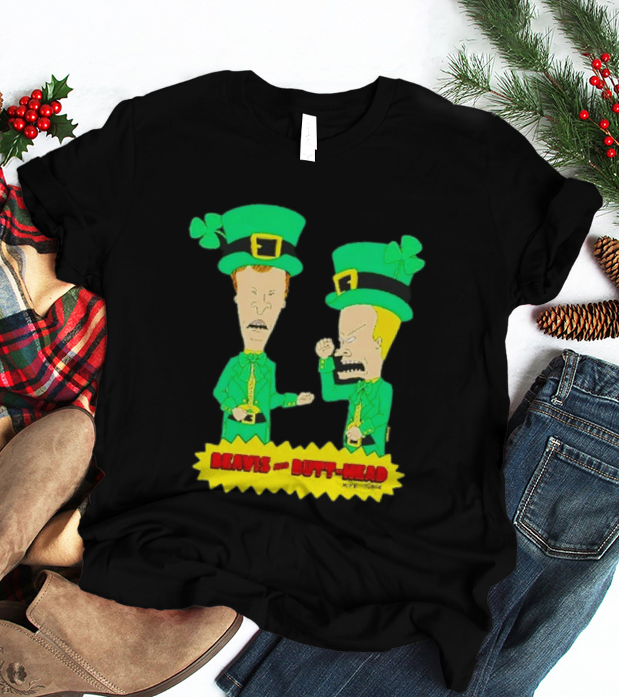 Beavis And Butt Head Leprechaun Costumes Green Bay Packers Mike Judge T-Shirt