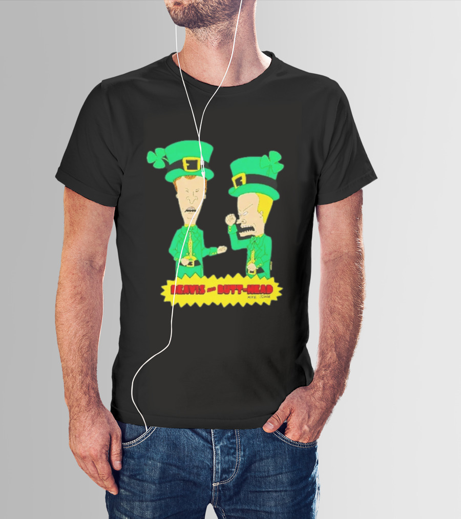 Beavis And Butt Head Leprechaun Costumes Green Bay Packers Mike Judge T-Shirt