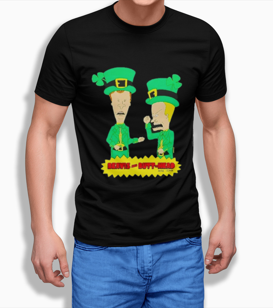 Beavis And Butt Head Leprechaun Costumes Green Bay Packers Mike Judge T-Shirt