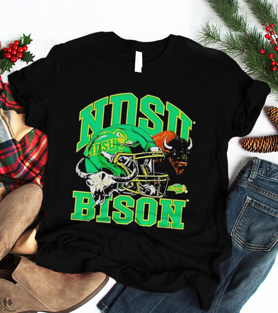 NDSU Bison Helmet Best NCAA Football Team Spirit T-Shirt