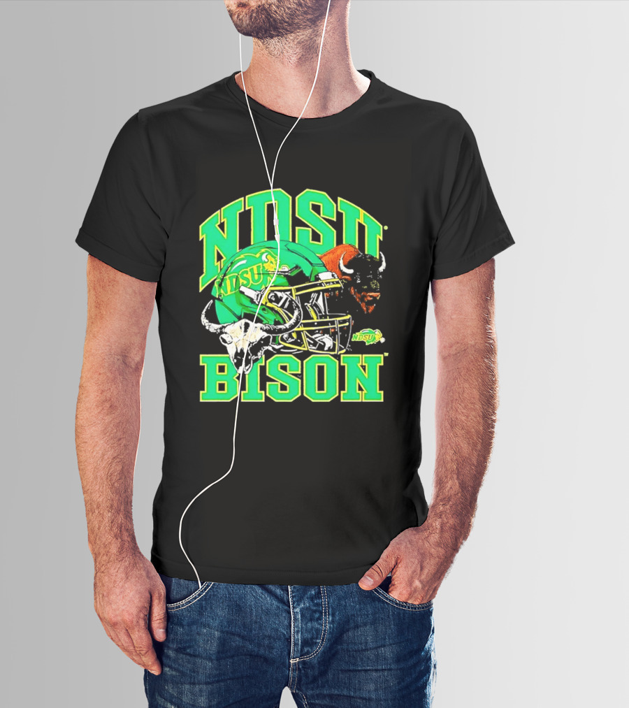 NDSU Bison Helmet Best NCAA Football Team Spirit T-Shirt