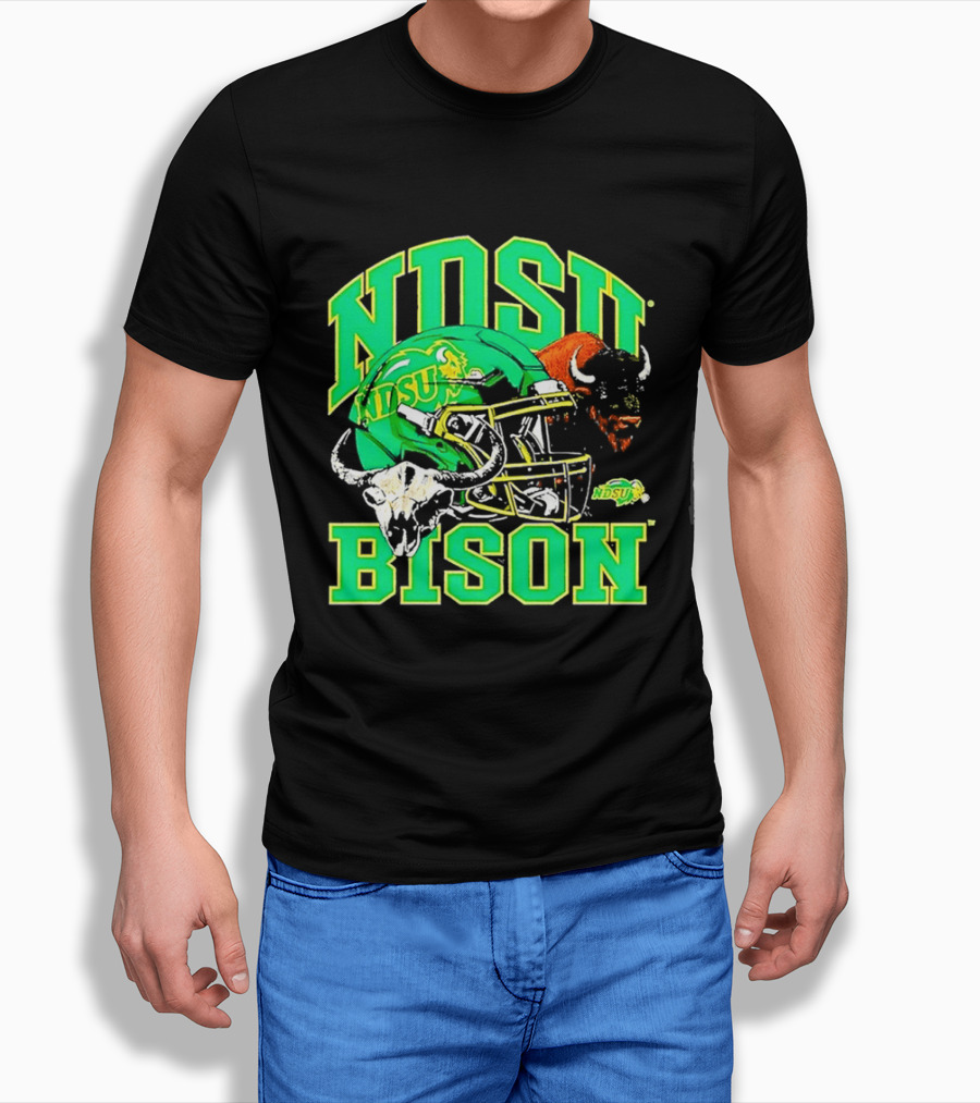 NDSU Bison Helmet Best NCAA Football Team Spirit T-Shirt