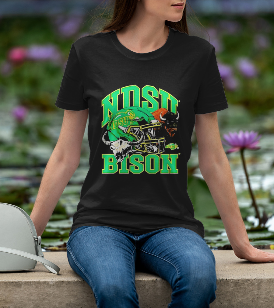 NDSU Bison Helmet Best NCAA Football Team Spirit T-Shirt