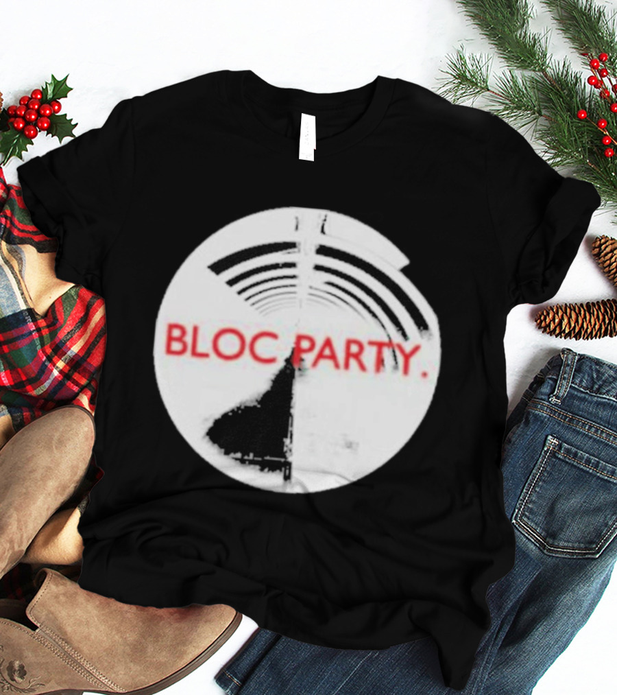 Bloc Party Anatomy Of A Brief Romance Black And White Circle T-Shirt