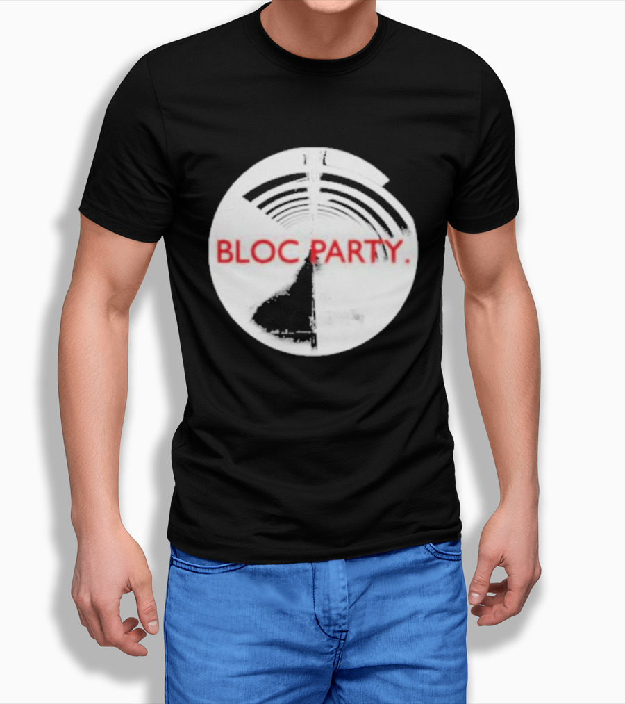 Bloc Party Anatomy Of A Brief Romance Black And White Circle T-Shirt