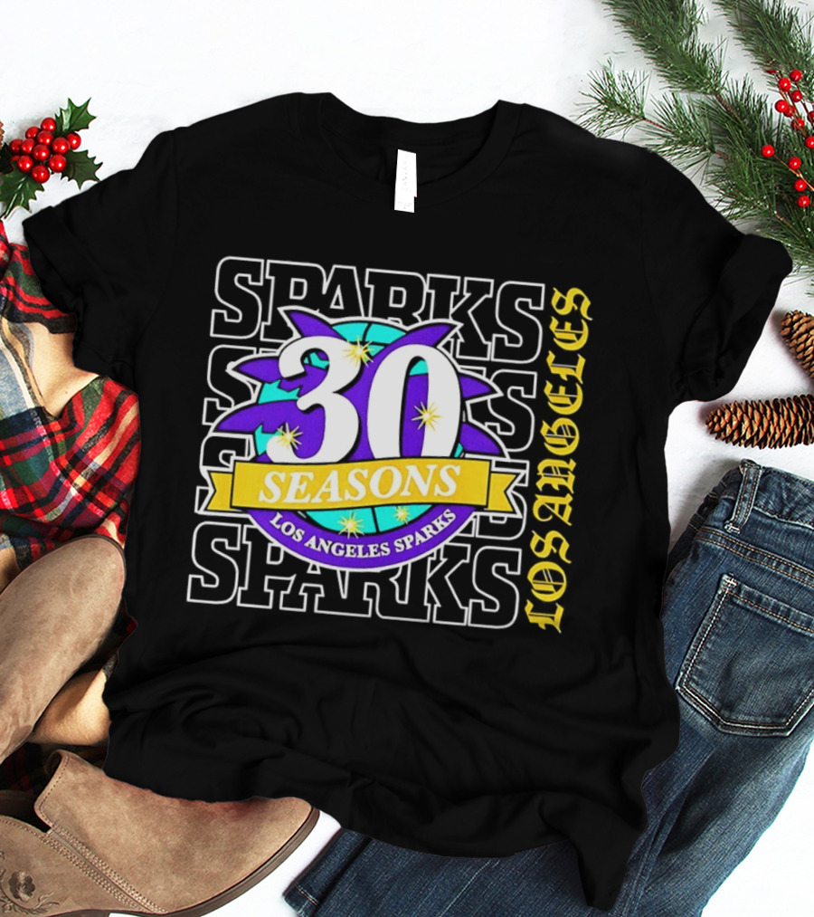 Los Angeles Sparks 30 Seasons Celebration T-Shirt