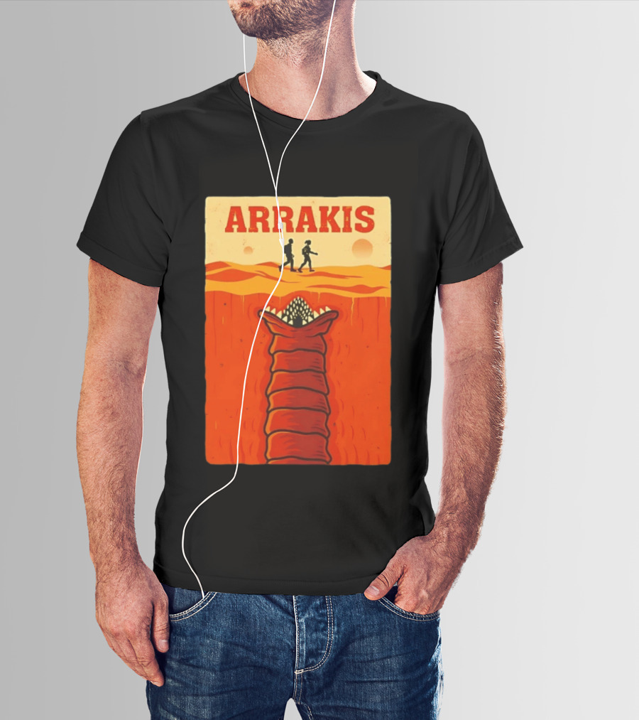 Arrakis Sandworm Apocalypse Movie Style Dune T-Shirt