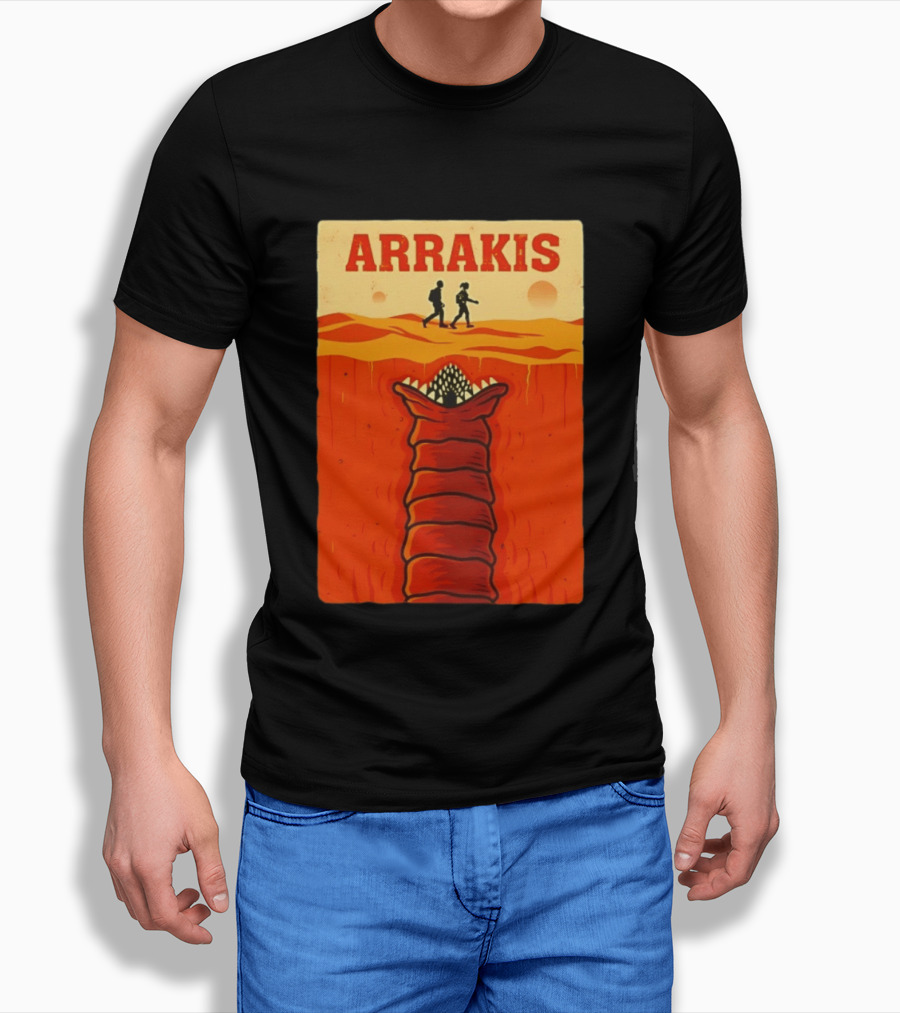 Arrakis Sandworm Apocalypse Movie Style Dune T-Shirt