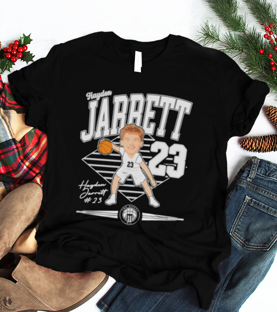 Hayden Jarrett 23 Marietta Basketball 2025 Signature T-Shirt