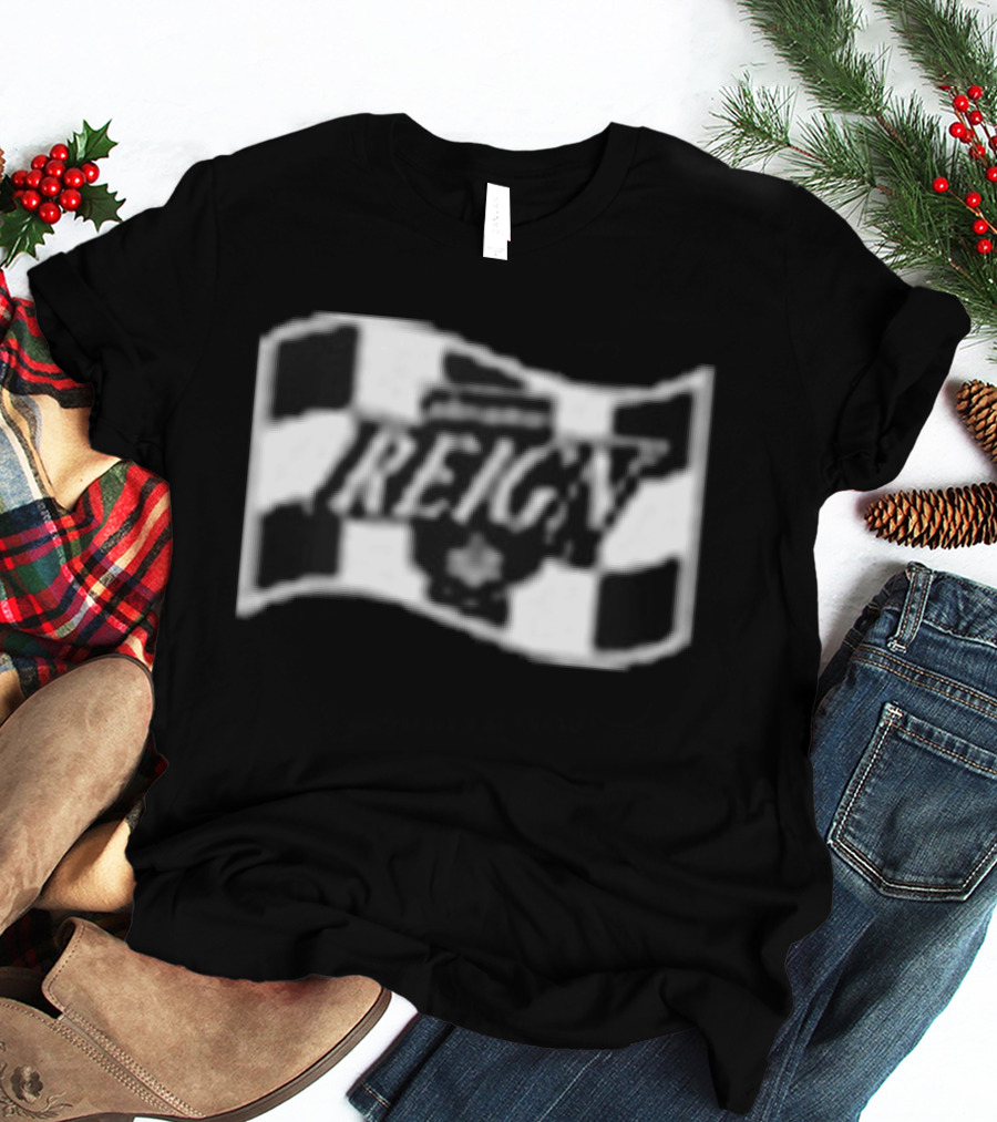 Ontario Reign Race To The Cup Checkered Flag T-Shirt