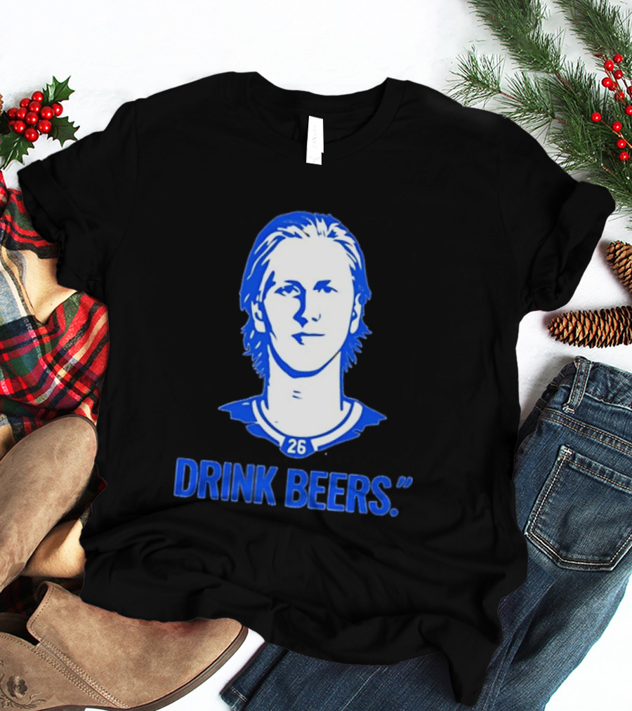 Sam Carrick Rasmus Dahlin Drink Beers Buffalo Sabres Hockey 26 T-Shirt