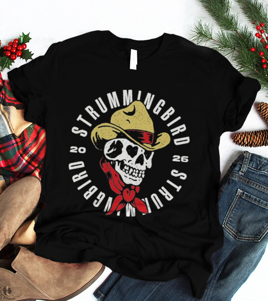 Strummingbird 2026 Skull Cowboy Festival Exclusive Australia October 17 18 T-Shirt