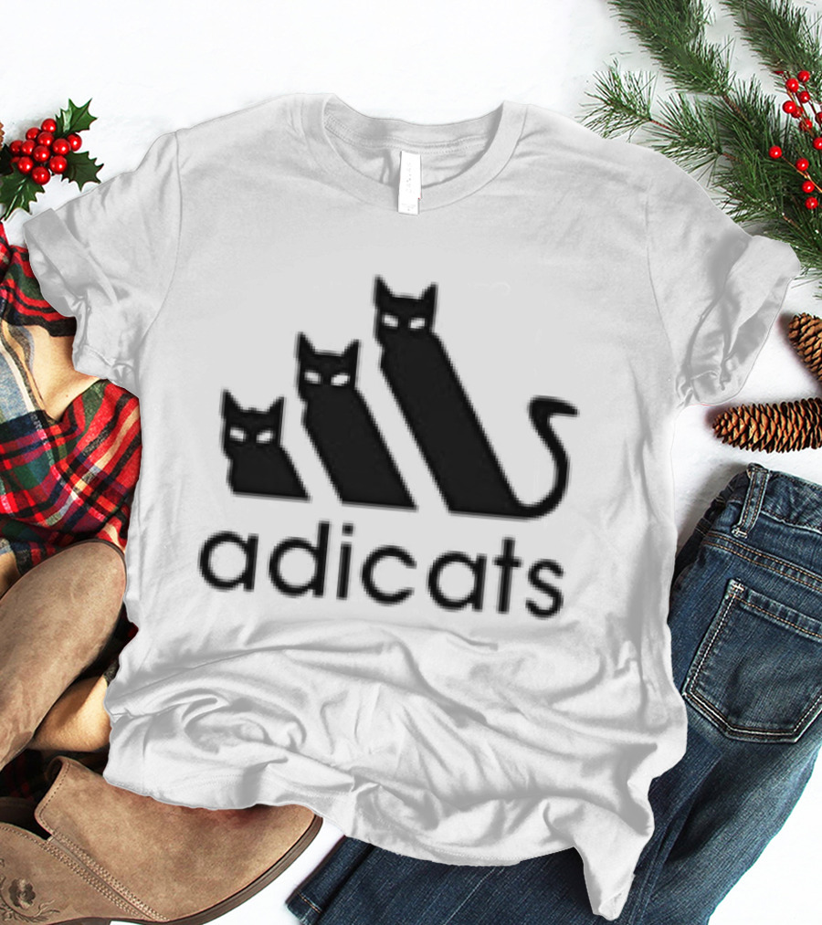 Adicats Funny Cat Lover Parody Catdad Catmom Joke T-Shirt