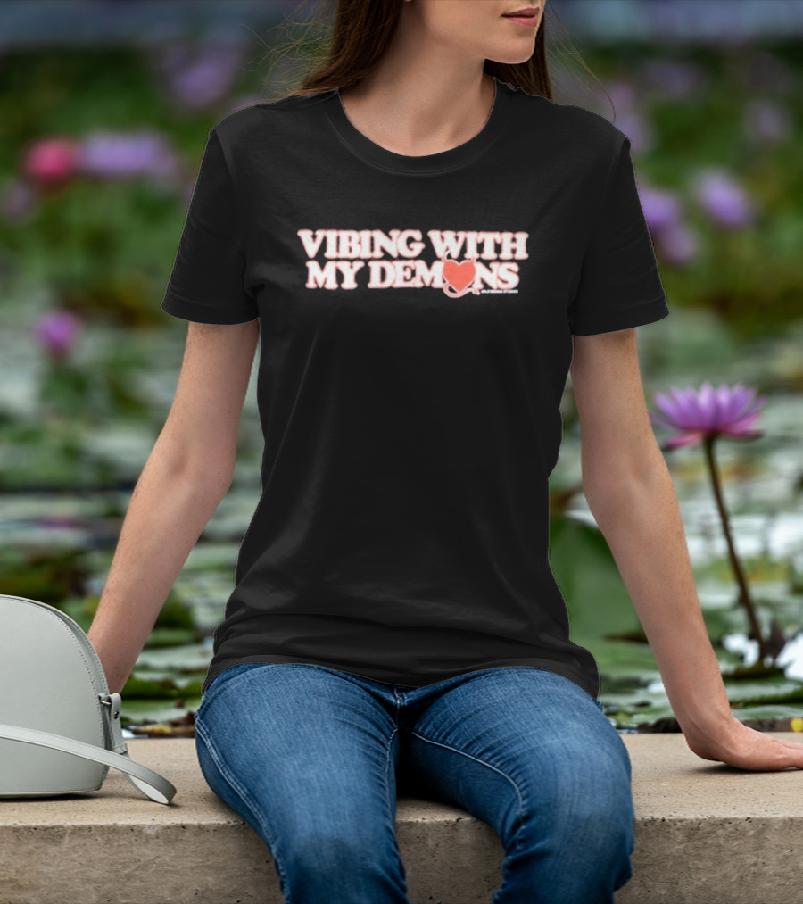 XPLR Vibing With My Demons Heart Devil Tail T-Shirt
