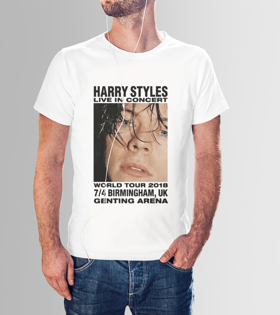 Harry Styles Live In Concert World Tour 2018 Birmingham UK Genting Arena T-Shirt