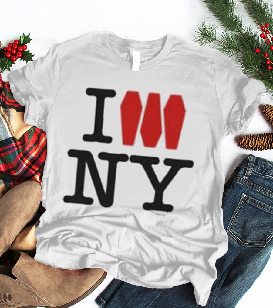 I Love NY Coffin Icon Parody Trend T-Shirt
