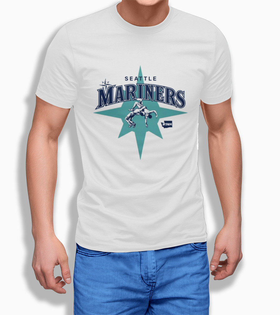 Seattle Mariners WA State Wrestling Association T-Shirt
