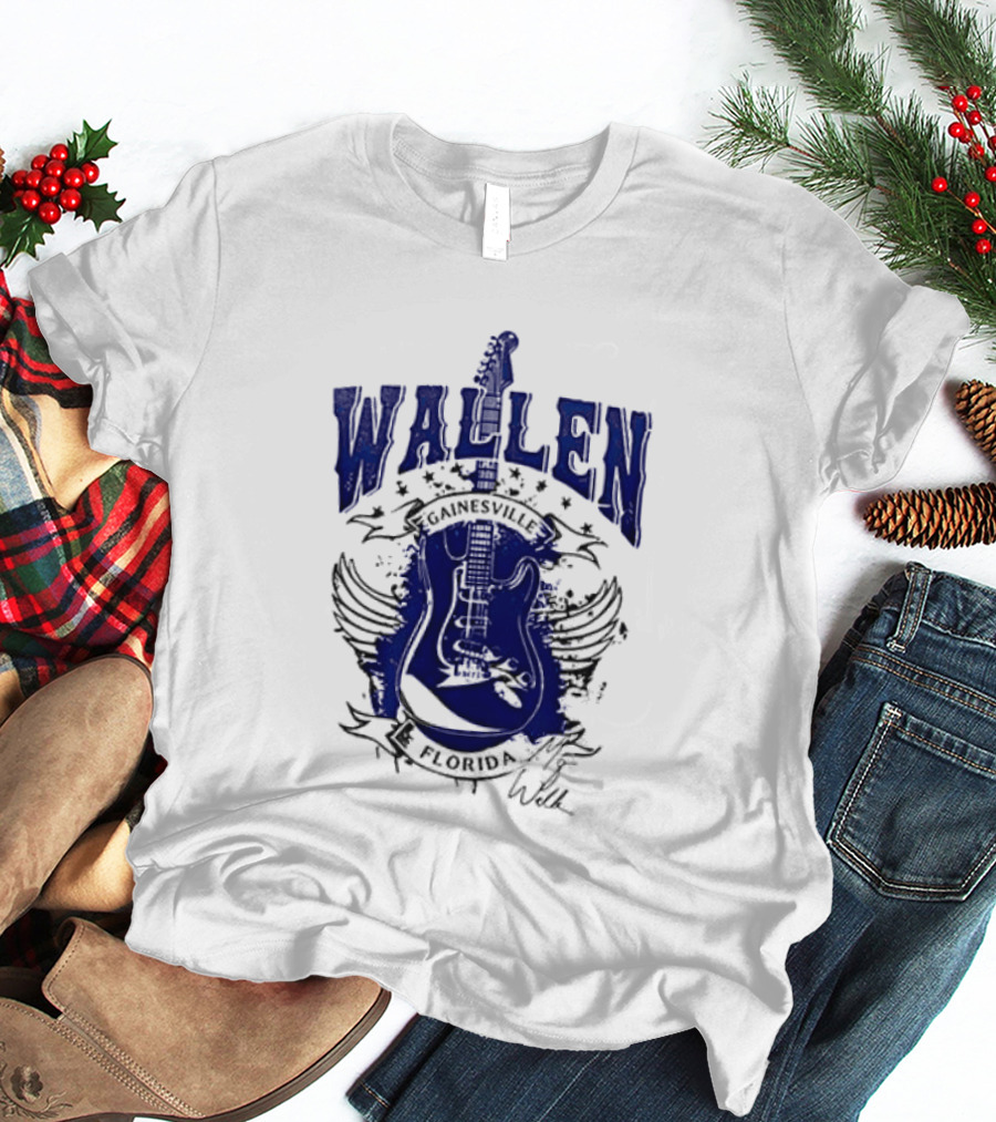 Morgan Wallen Gainesville Florida Guitar Wings T-Shirt
