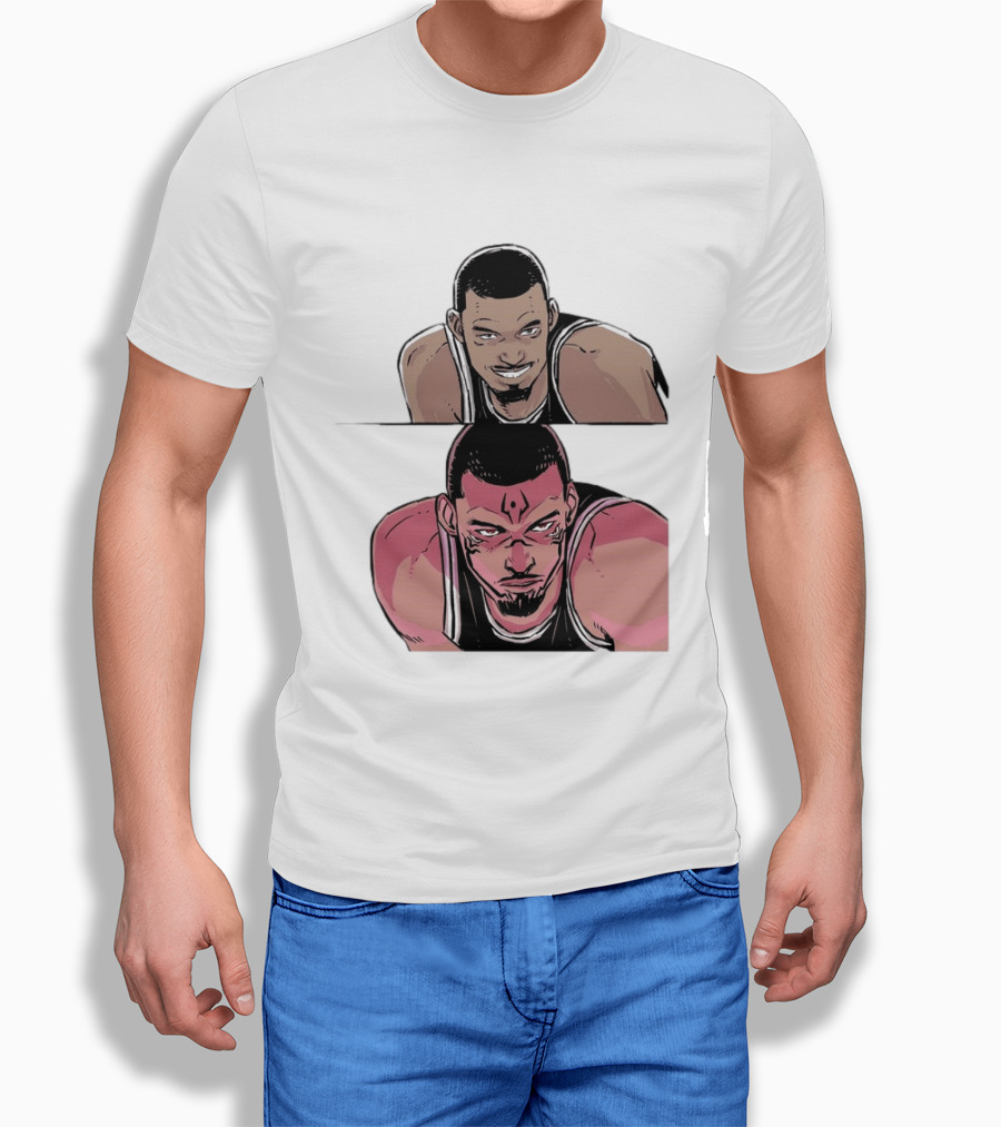 Victor Wembanyama Anime Style Transformation Wemby To Wemkuna T-Shirt