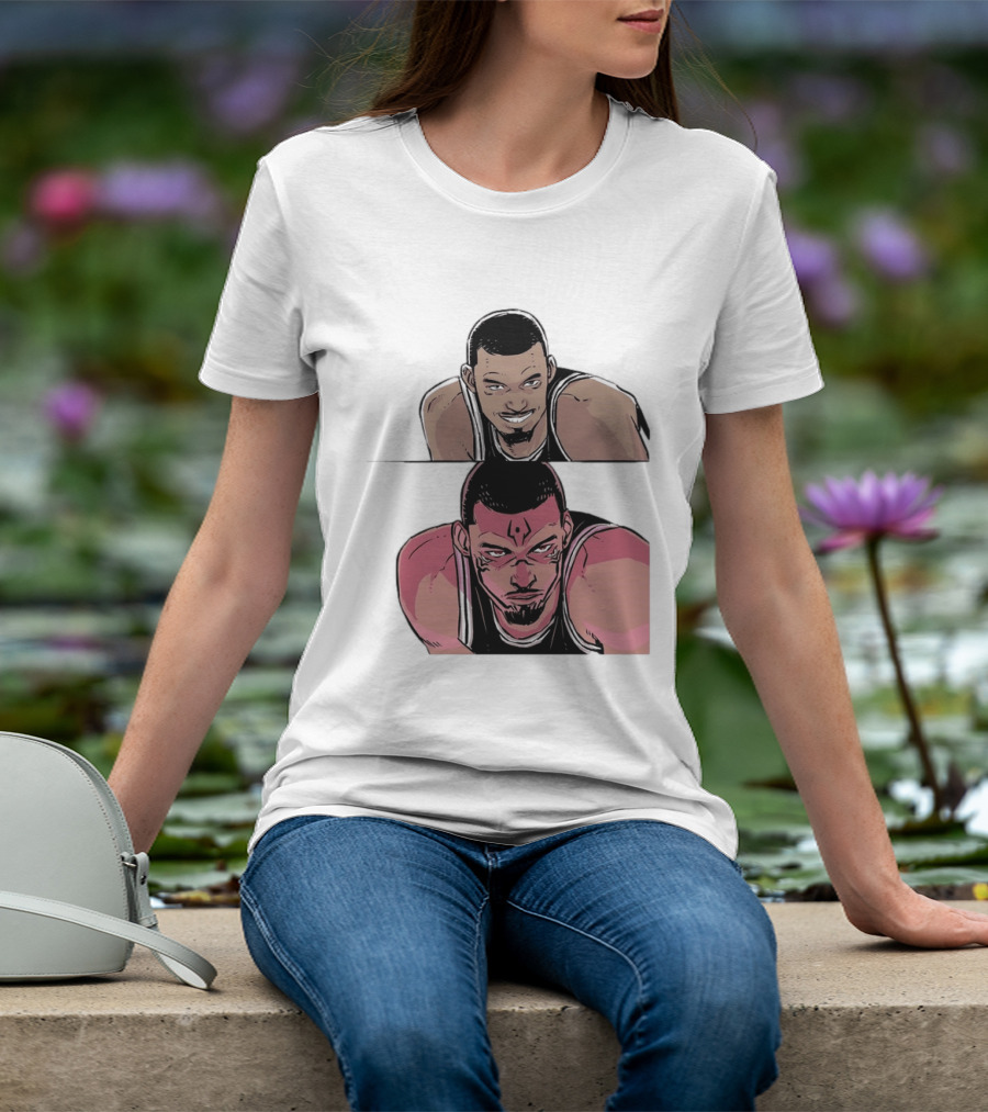 Victor Wembanyama Anime Style Transformation Wemby To Wemkuna T-Shirt