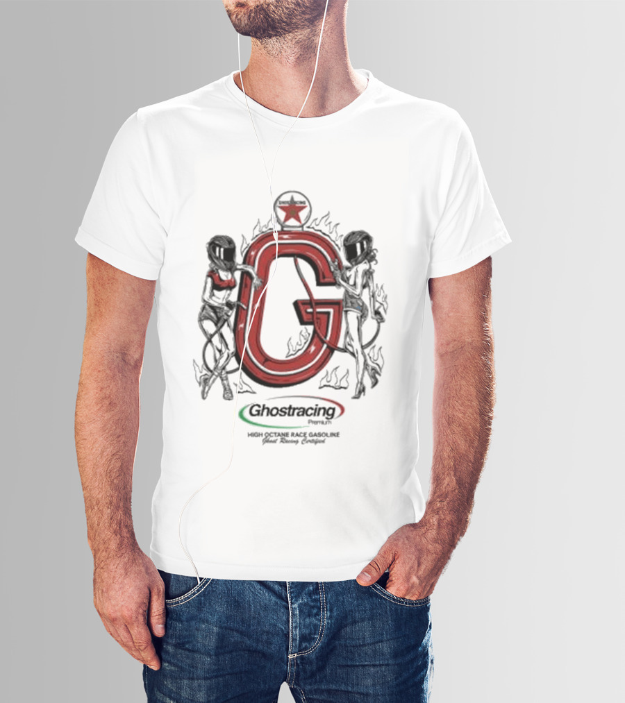 Ghost Racing High Octane Race Gasoline Pump T-Shirt