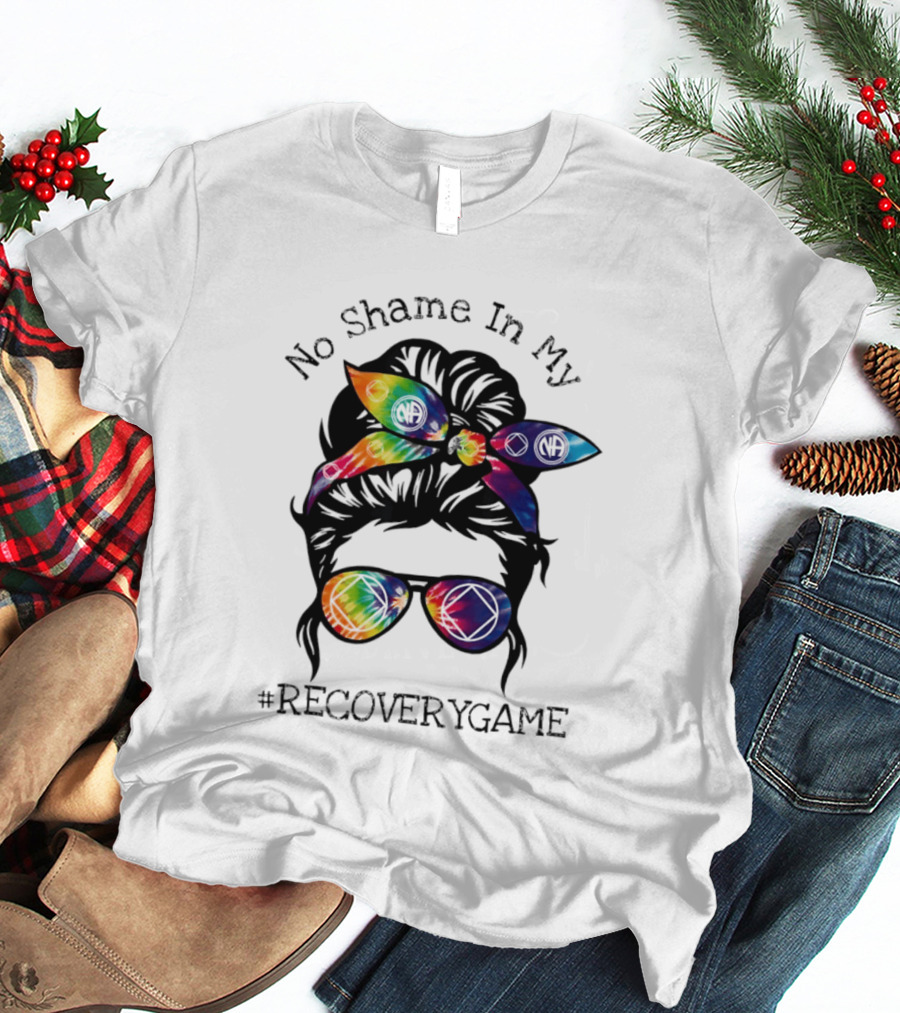 No Shame In My Recoverygame Narcotics Anonymous Alcoholics Anonymous T-Shirt