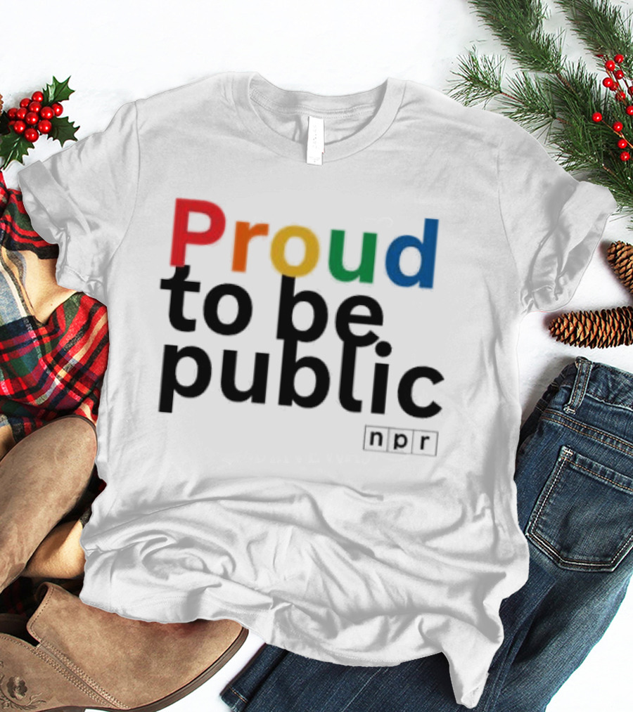 Proud To Be Public Colorful Pride T-Shirt
