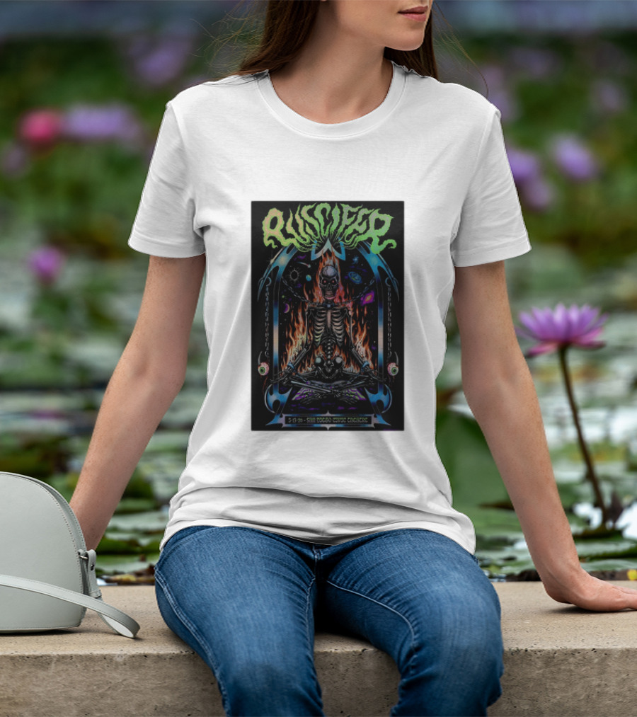 Puscifer San Diego Civic Theatre May 13 2026 Skeleton Cosmic Fire T-Shirt