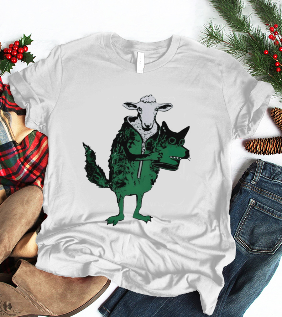 Sheep In Wolf's Clothing Humorous Animal Disguise Joke T-Shirt