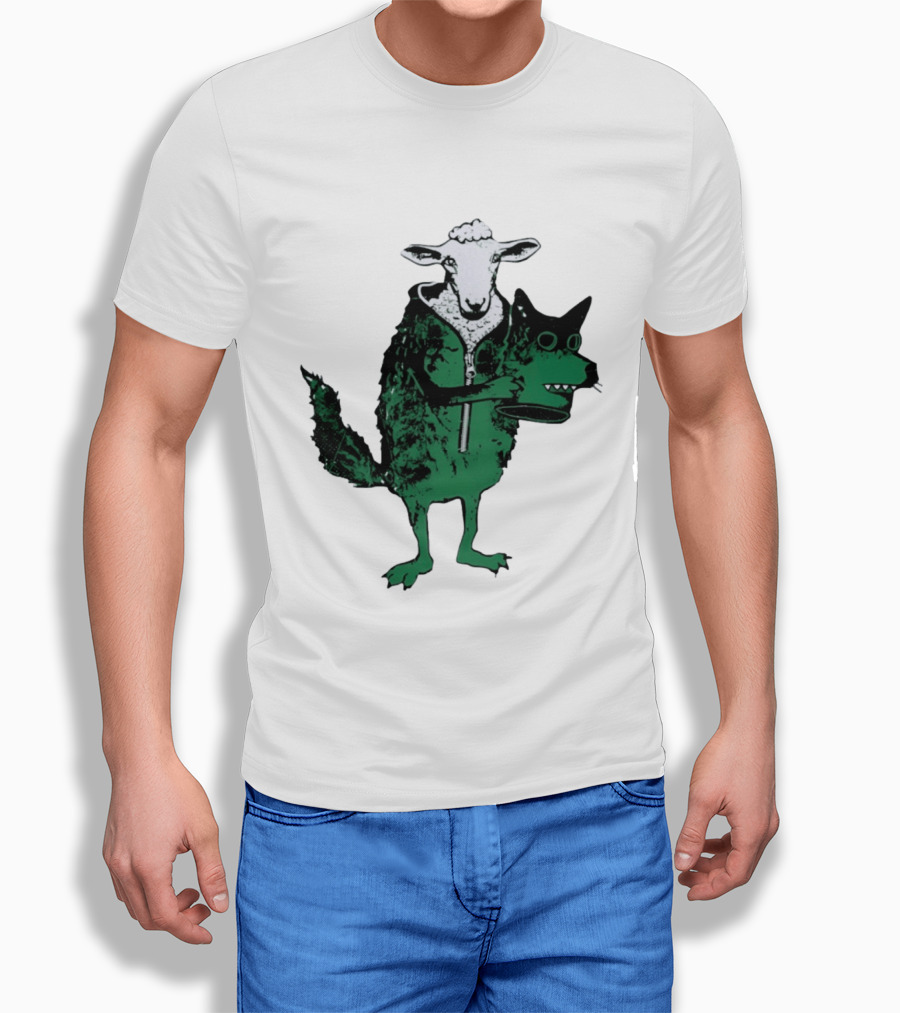 Sheep In Wolf's Clothing Humorous Animal Disguise Joke T-Shirt