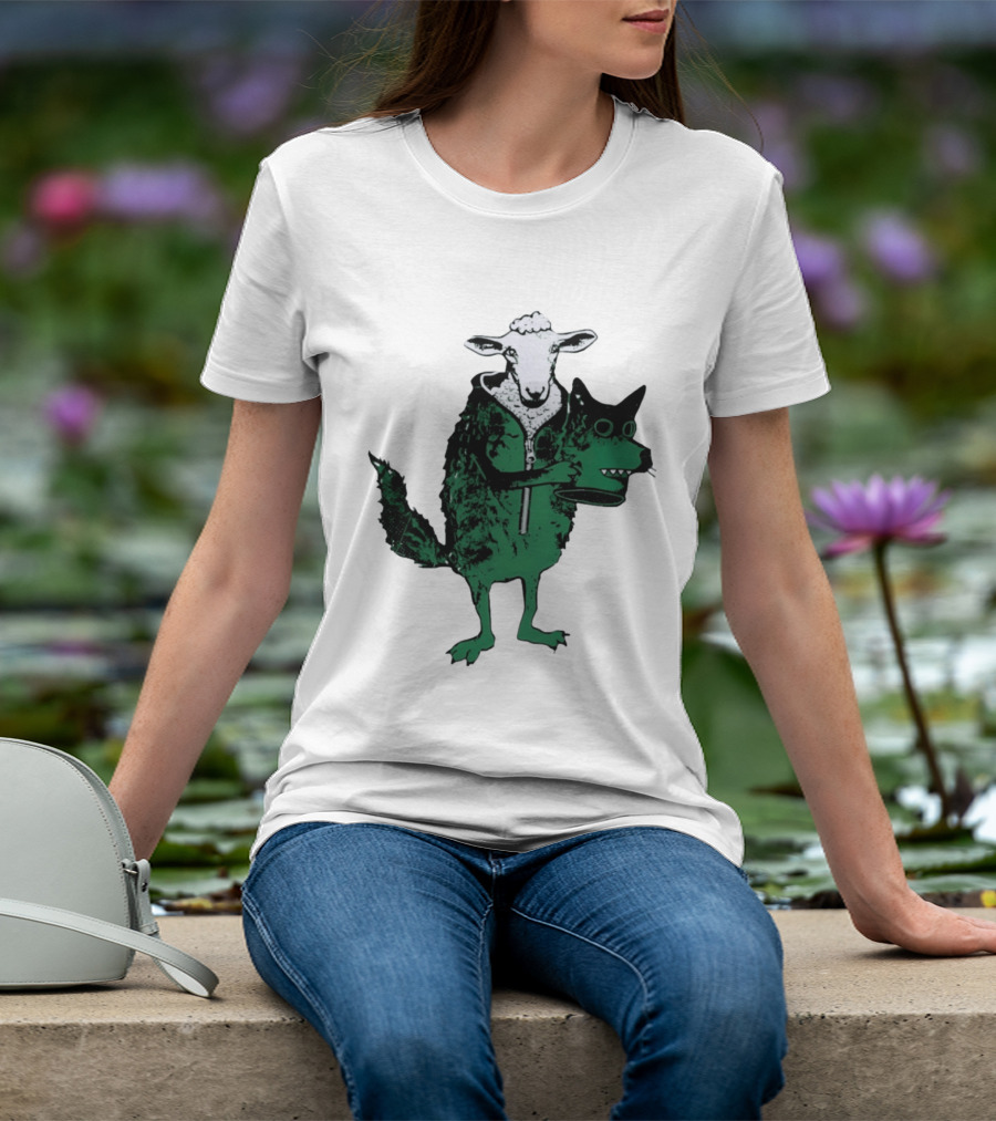 Sheep In Wolf's Clothing Humorous Animal Disguise Joke T-Shirt