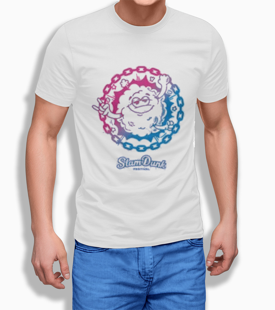 Slam Dunk World Moshy Dreamy Colorful Circle T-Shirt