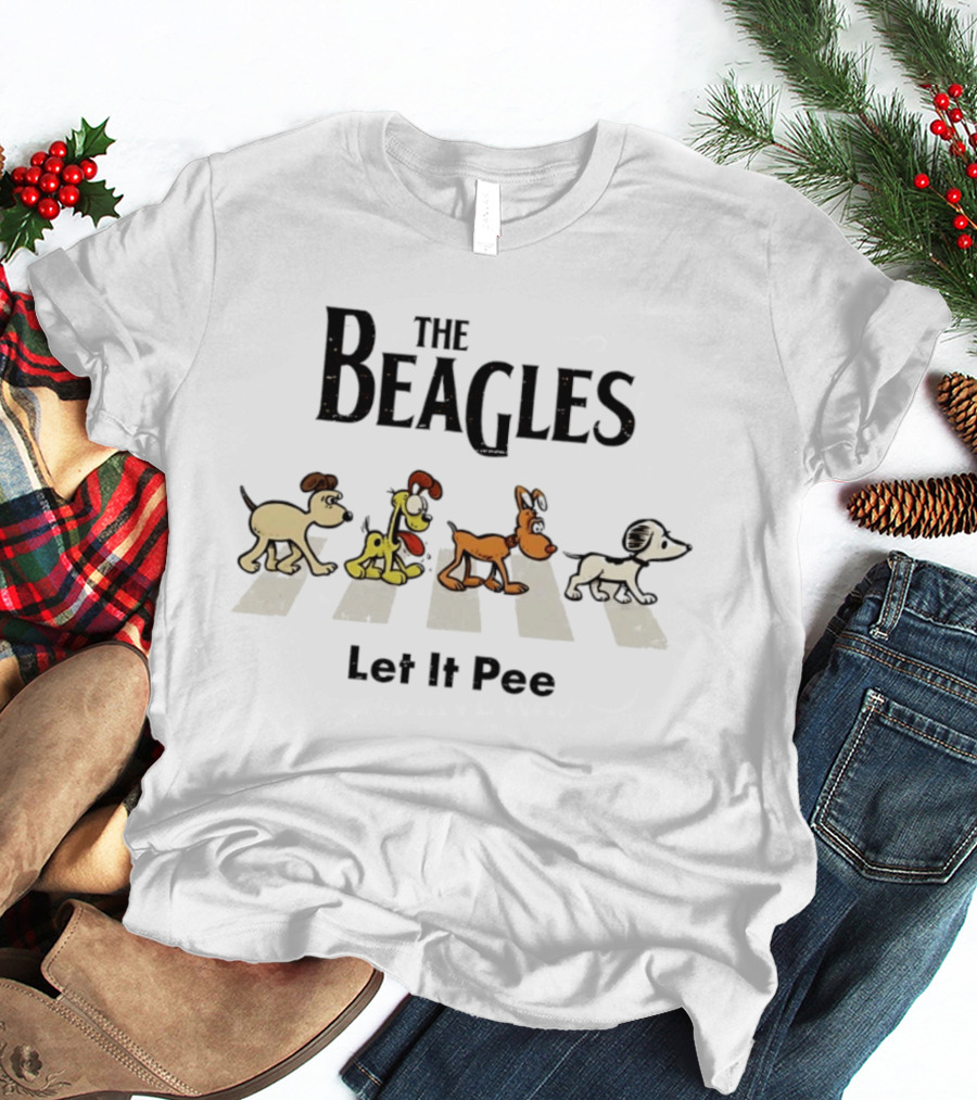 The Beagles Abbey Road Let It Pee Dogs T-Shirt