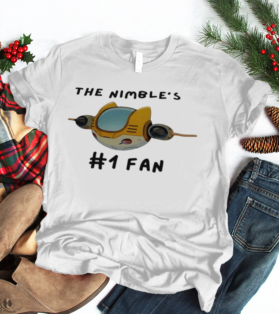 The Nimble's #1 Fan Spacecraft Cartoon T-Shirt
