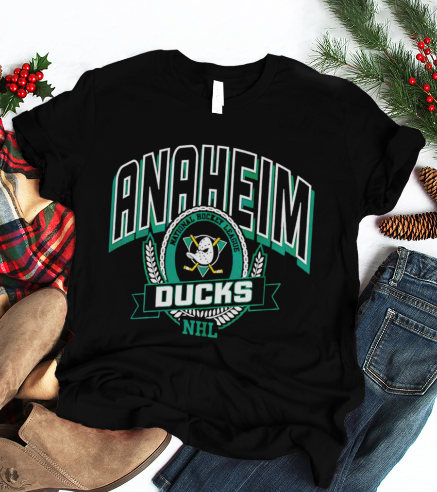 Anaheim Ducks National Hockey League Retro Emblem 2026 T-Shirt