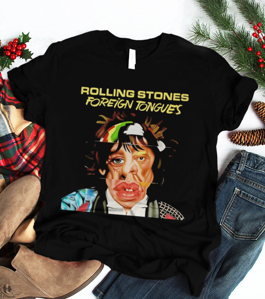 Rolling Stones Foreign Tongues Collage Face 2026 T-Shirt