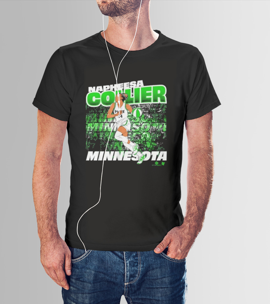 Napheesa Collier Minnesota Lynx Basketball Green Minnesota T-Shirt