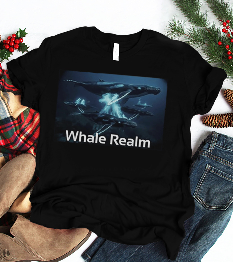 Whale Realm Ocean Scene Aquatic World T-Shirt