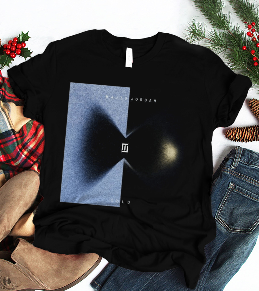 Majid Jordan Cold Album Cover Black And Blue Split T-Shirt
