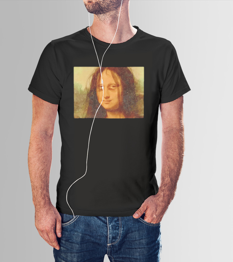 Mona Lisa Messy Hair Meme Remake T-Shirt